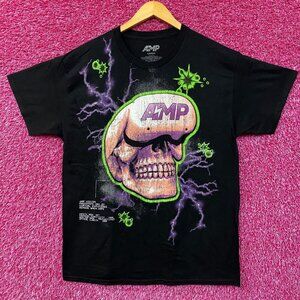 AMP Skull Lightning T-Shirt Large